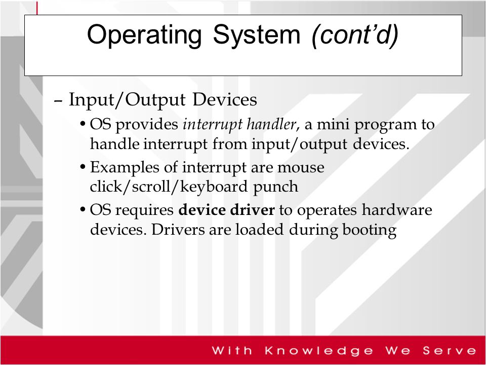 Computer Hardware and Operating System Specification